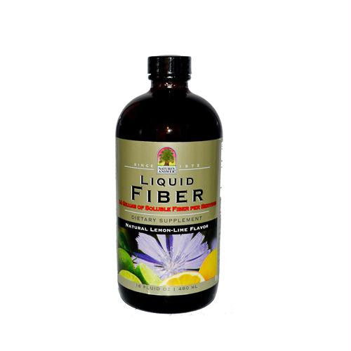 Natures Answer Liquid Fiber Natural Lemon - Lime Flavor - 16 fl oz