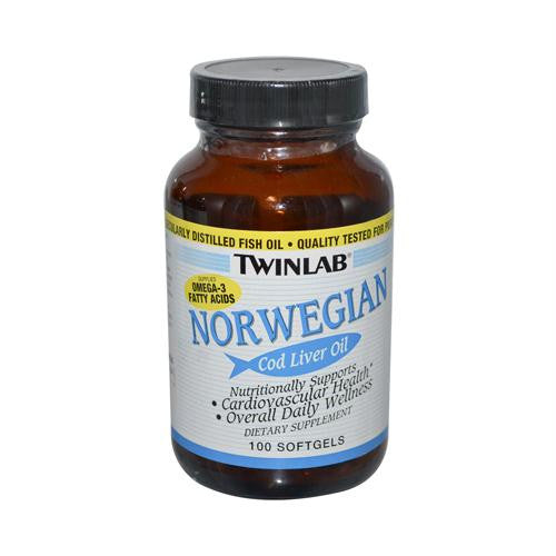 Twinlab Norwegian Cod Liver Oil - 100 Softgels