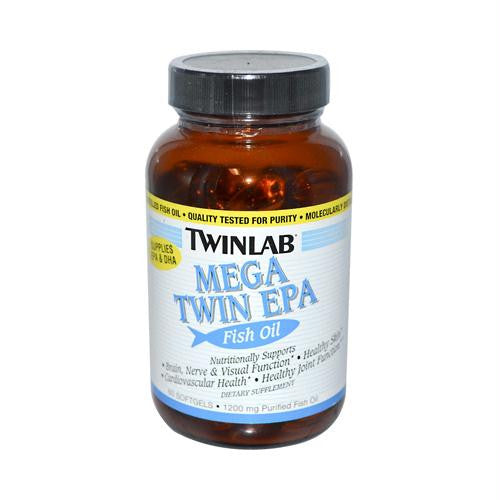 Twinlab Mega Twin EPA Fish Oil - 60 Softgels