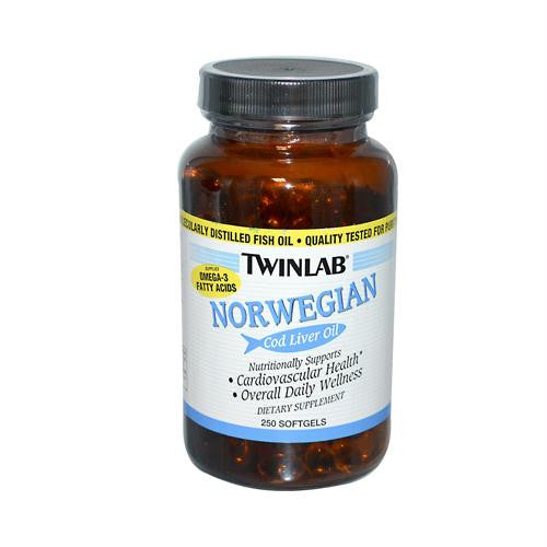 Twinlab Norwegian Cod Liver Oil - 250 Softgels