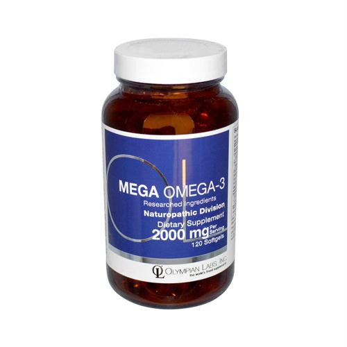 Olympian Labs Mega Omega-3 Fish Oils - 2000 mg - 120 Softgels