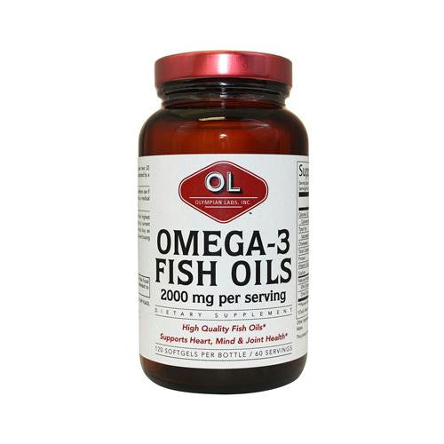 Olympian Labs Omega-3 Fish Oils - 2000 mg - 120 Softgels