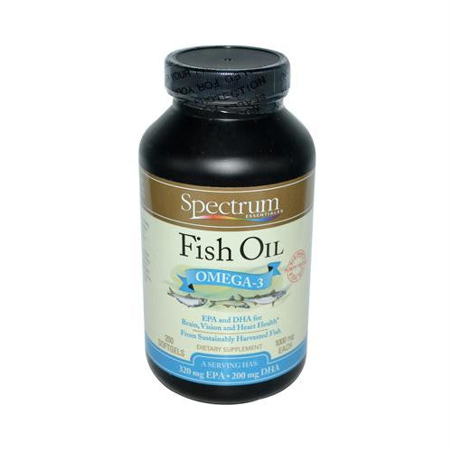 Spectrum Essentials Fish Oil Omega-3 - 1000 mg - 250 Softgels