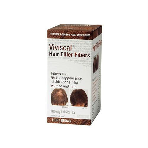 Viviscal Hair Filler Fibers - Light Brown - 0.53 oz