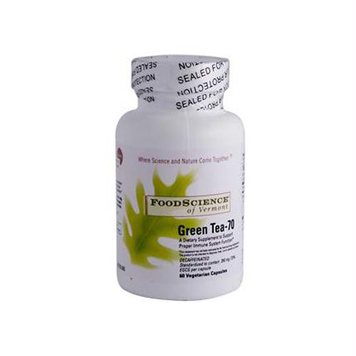 FoodScience of Vermont Green Tea-70 - 350 mg - 60 Vegetable Capsules