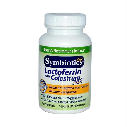 Symbiotics Lactoferrin with Colostrum Plus - 480 mg - 120 Capsules