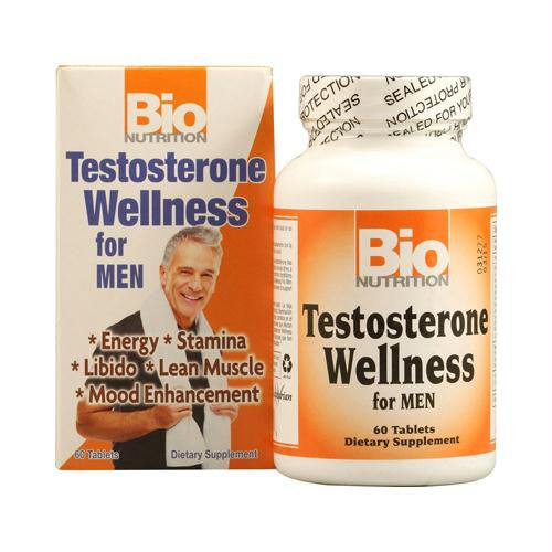 Bio Nutrition Testosterone Wellness for Men - 60 Tablets