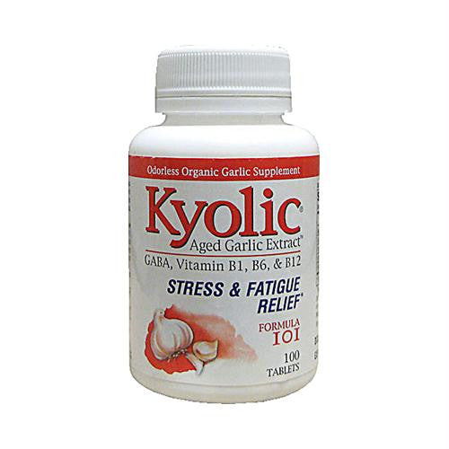 Kyolic Aged Garlic Extract Stress and Fatigue Relief Formula 101 - 100 Tablets