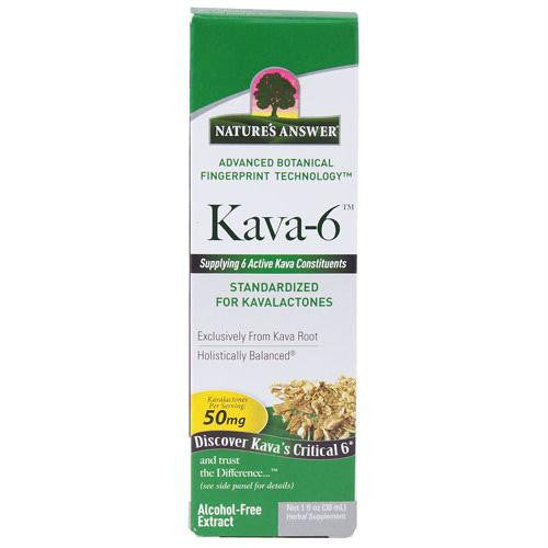 Natures Answer Kava 6 Extract - Alcohol Free - 1 oz