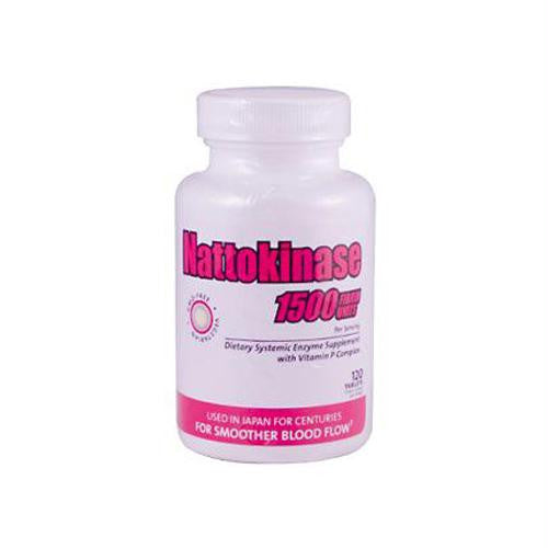 Naturally Vitamins Nattokinase - 1500 FU - 120 Tablets