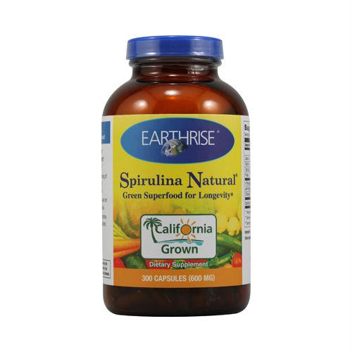 Earthrise Spirulina Natural - 600 mg - 300 Capsules