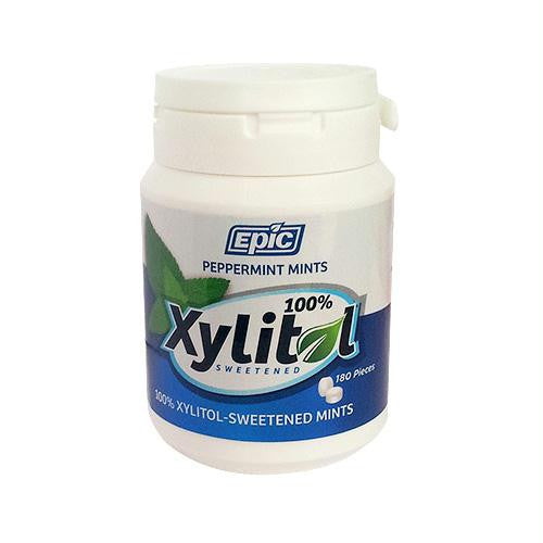 Epic Dental Mints - Spearmint Xylitol Bottle - 180 ct