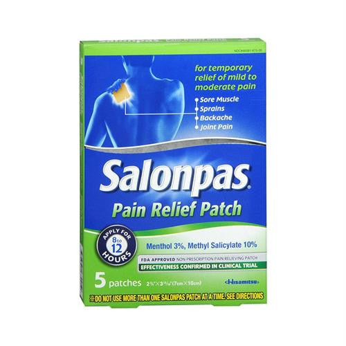 Salonpas Pain Relief Patch - 5 Pack — Birds Eye Blue.com