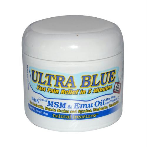 B.N.G. Natural Treasures Ultra Blue Topical Analgestic Gel Using Menthol - 4 oz