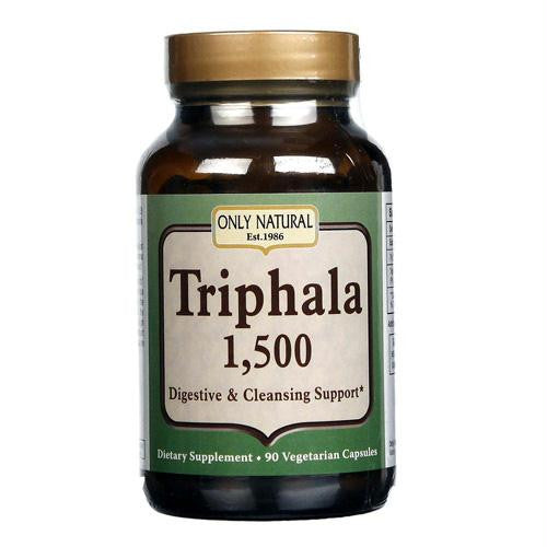 Only Natural Triphala - 1500 mg - 90 Vegetarian Capsules