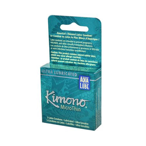 Mayer Laboratories Kimono Microthin Lubricated Latex Condoms - 3 Condoms