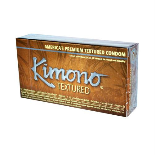 Mayer Laboratories Kimono Textured Condom - 12 Condoms