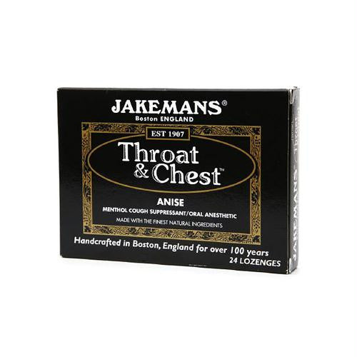 Jakemans Throat and Chest Lozenges - Anise - 24 Pack