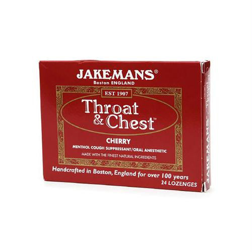 Jakemans Throat and Chest Lozenges - Cherry - 24 Pack