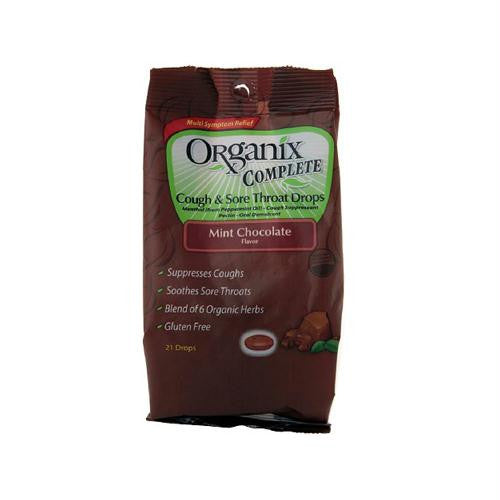 Organix Throat Drop - Dark Chocolate Mint - Case of 4 - 21 Pack