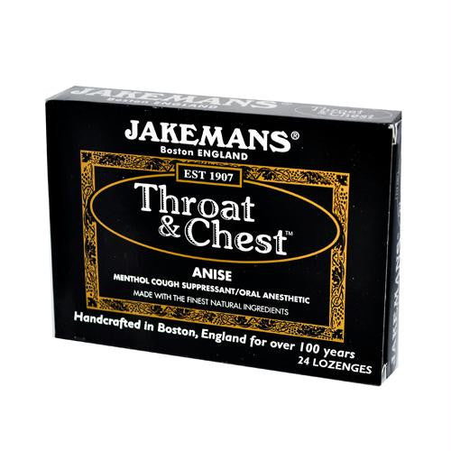 Jakemans Throat and Chest Lozenges - Anise - Case of 24 - 24 Pack