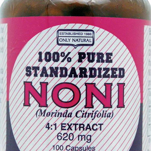 Only Natural Pure Standardized Noni - 620 mg - 100 Capsules