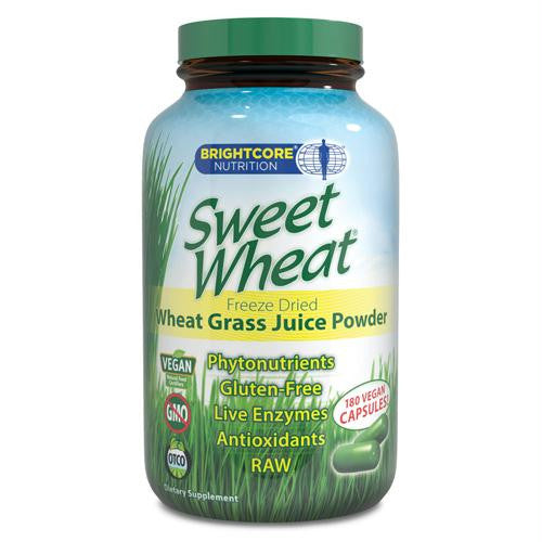 Sweet Wheat Freeze Dried Wheat Grass Juice Powder - 180 Caps