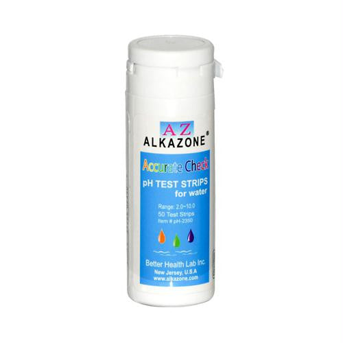 AlkaZone Accurate Check pH Test Strips For Water - 50 Strips