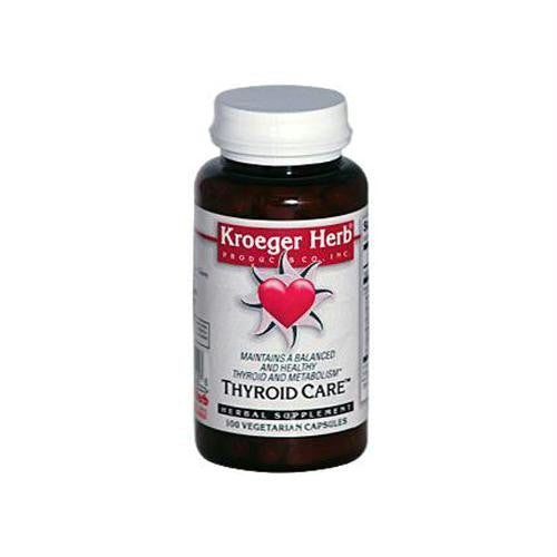 Kroeger Herb Thyroid Care - 100 Capsules