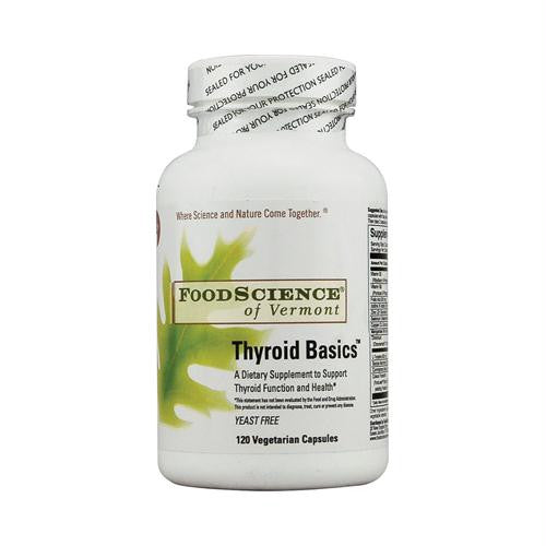 FoodScience of Vermont Thyroid Basics - 120 Vegetarian Capsules