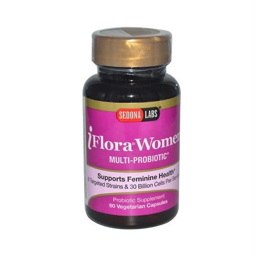 Sedona Labs iFlora Probiotics for Women - 60 Vegetarian Capsules