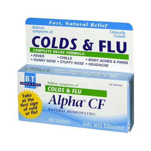 Boericke and Tafel Alpha CF - 40 Tablets