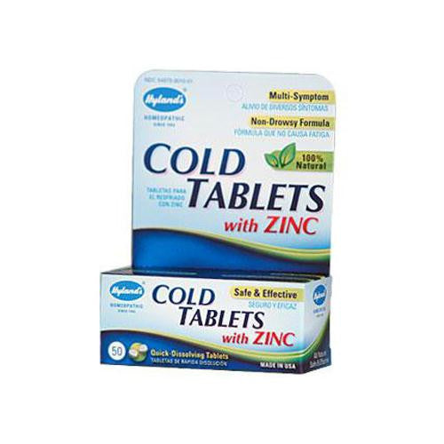 Hylands Cold Tablets With Zinc - 50 Quick Disolving Tabl