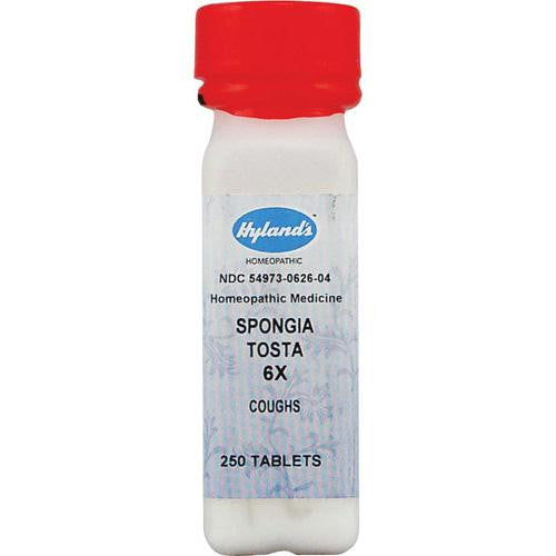 Hylands Homeopathic Spongia Tosta 6X - 250 Tablets