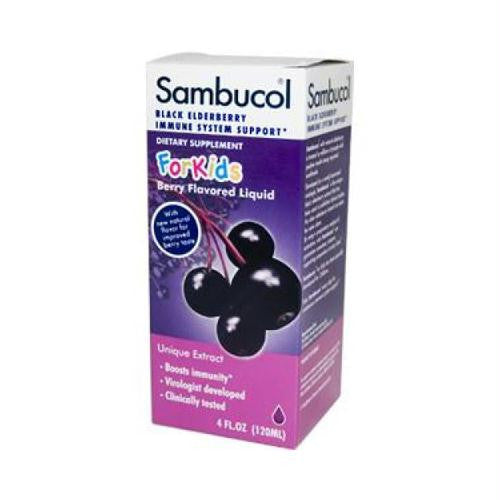 Sambucol Night Time Cold and Flu - Elderberry - 4 fl oz