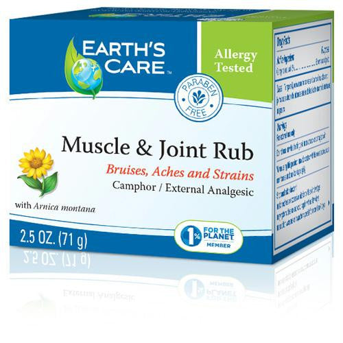 Earths Care Muscle and Joint Rub - 2.5 oz