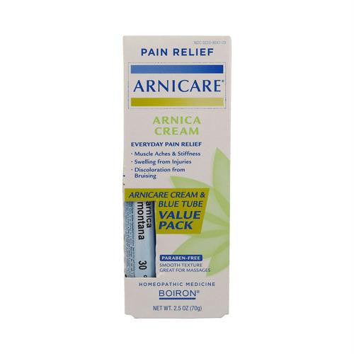 Boiron Arnicare Cream Value Pack with 30 C Blue Tube - 2.5 oz