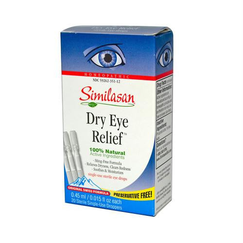 Similasan Dry Eye Relief - 20 Sterile Single-Use Droppers — Birds Eye ...