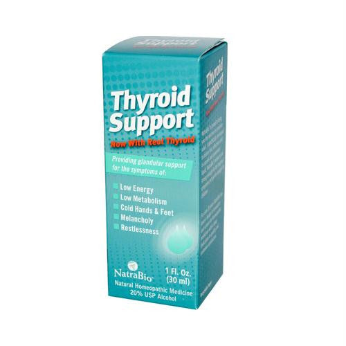 NatraBio Thyroid Support Formula - 1 fl oz