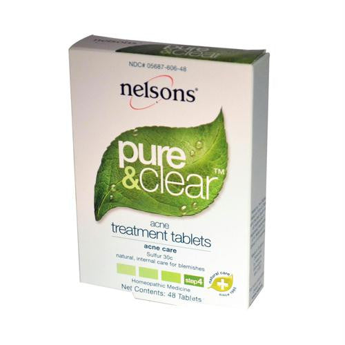 Nelsons Pure and Clear Acne Treatment Tablets - 48 Tablets