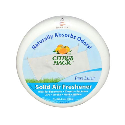 Citrus Magic Solid Air Freshener - Pure Linen - Case of 6 - 8 oz