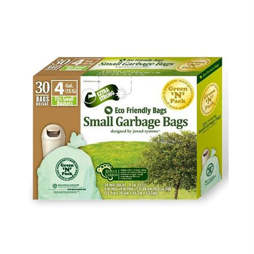 Eco-Friendly Bags Small Trash Bags - 4 Gallon - 30 Pack