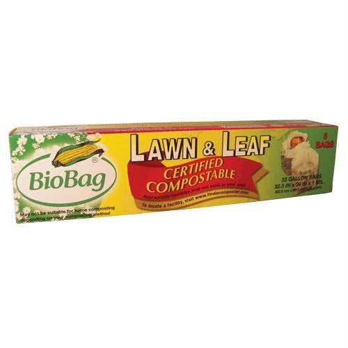 BioBag 33 Gallon Lawn and Leaf Bags - 5 Count