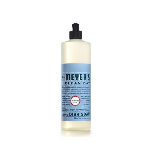 Mrs. Meyers Liquid Dish Soap - Bluebell - Case of 6 - 16 oz