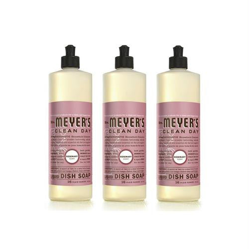 Mrs. Meyers Liquid Dish Soap - Rosemary - Case of 6 - 16 oz