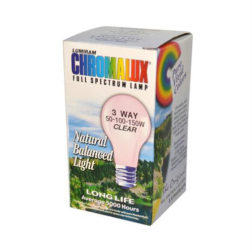 Chromalux Standard Clear 3 Way Light Bulb - 1 Bulb