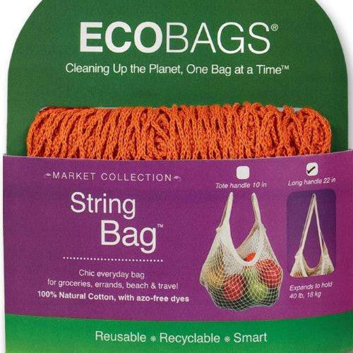 ECOBAGS Market Collection String Bags Long Handle - Chili - 1 Bag