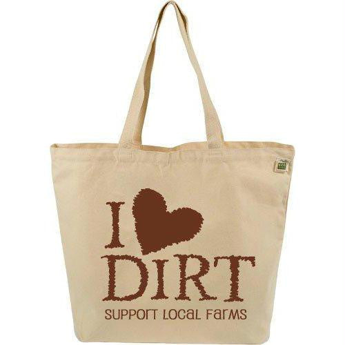 ECOBAGS Farmers Market Tote - I Love Dirt - 10 Bags