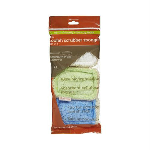 Full Circle Home Flip Loofah Sponge - 3 Pack