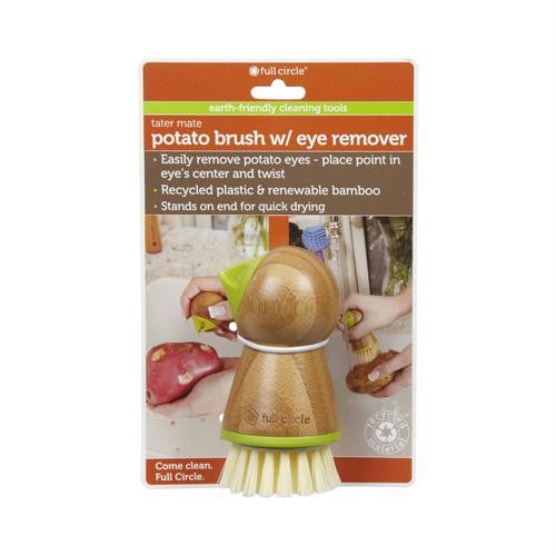 Full Circle Home Tater Mate Potato Brush with Eye Remover